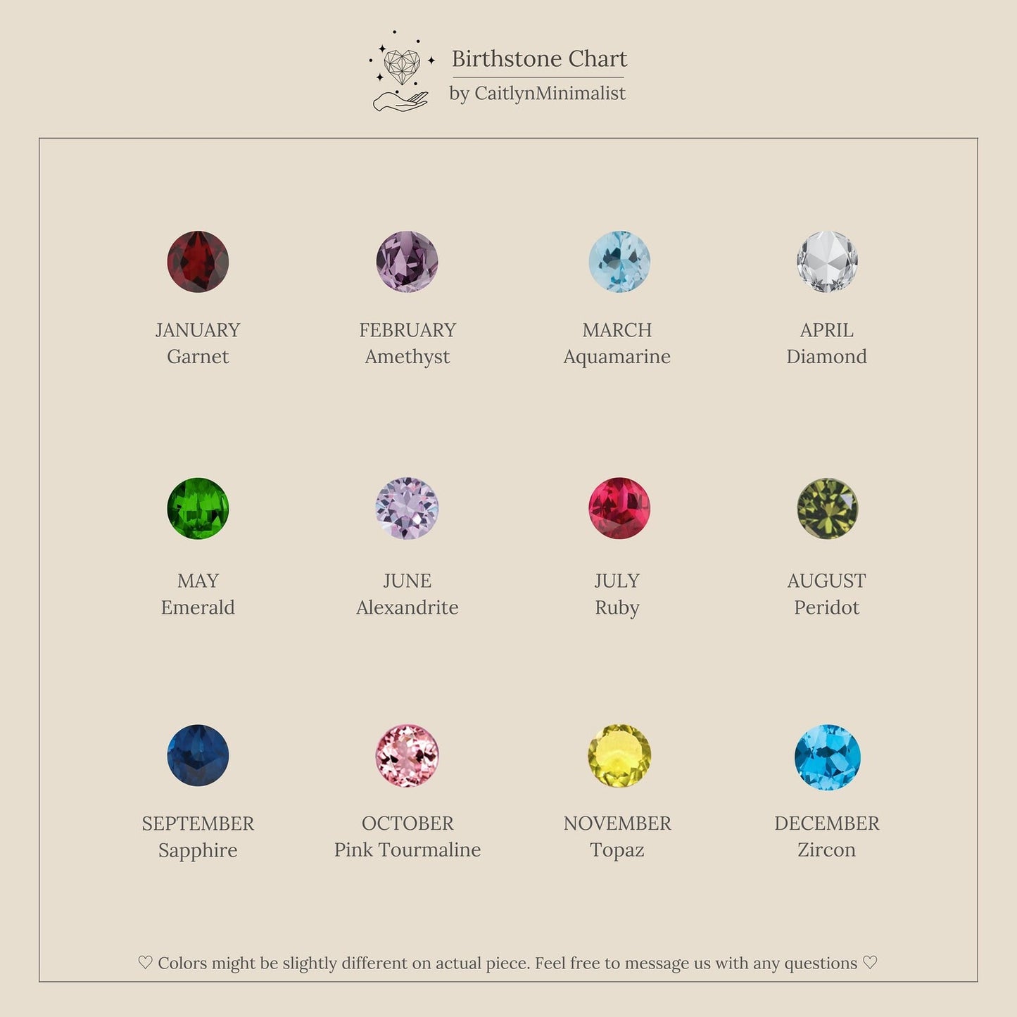 Bague avec pierre de naissance éternité