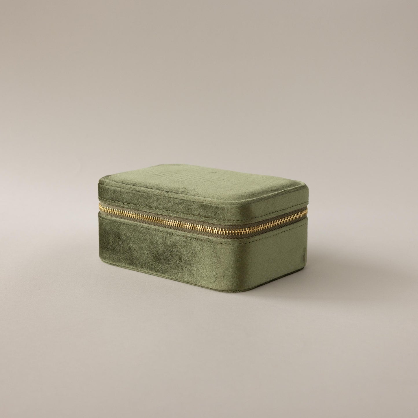 Étui à bijoux rectangulaire en velours