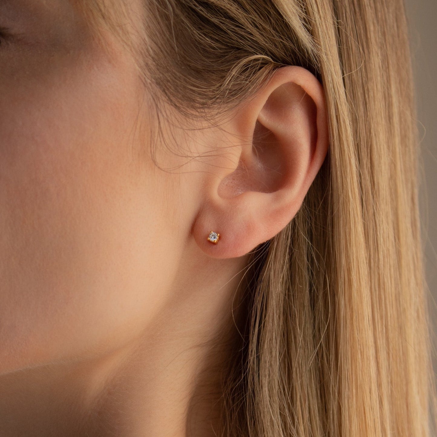 Pendientes pequeños de diamantes Booker