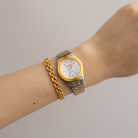 Vintage Tissot Swiss Round Two Tone Watch