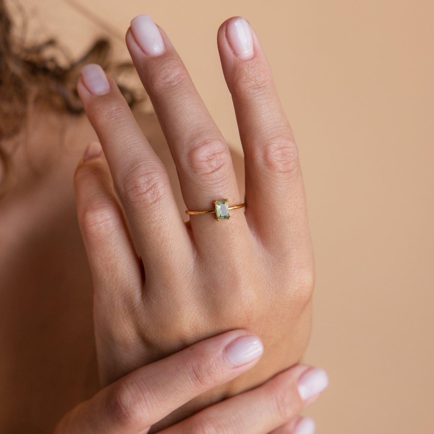 Bague Agate Émeraude